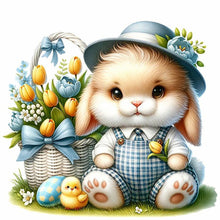 Load image into Gallery viewer, Cartoon Bunny 30*30CM(Canvas) Full Round Drill Diamond Painting
