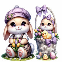 Load image into Gallery viewer, Cartoon Bunny 30*30CM(Canvas) Full Round Drill Diamond Painting
