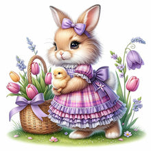 Load image into Gallery viewer, Cartoon Bunny 30*30CM(Canvas) Full Round Drill Diamond Painting
