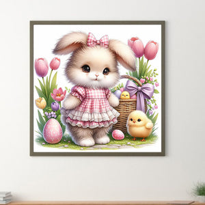 Cartoon Bunny 30*30CM(Canvas) Full Round Drill Diamond Painting