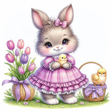 Load image into Gallery viewer, Cartoon Bunny 30*30CM(Canvas) Full Round Drill Diamond Painting
