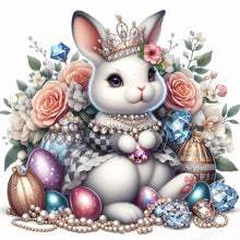 Load image into Gallery viewer, Jewelry Bunny 30*30CM(Canvas) Full Round Drill Diamond Painting
