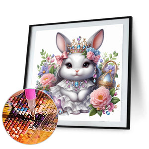 Jewelry Bunny 30*30CM(Canvas) Full Round Drill Diamond Painting