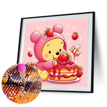 Load image into Gallery viewer, Winnie The Pooh And Strawberries 30*30CM(Canvas) Full Round Drill Diamond Painting
