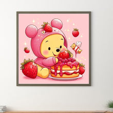 Load image into Gallery viewer, Winnie The Pooh And Strawberries 30*30CM(Canvas) Full Round Drill Diamond Painting
