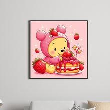 Load image into Gallery viewer, Winnie The Pooh And Strawberries 30*30CM(Canvas) Full Round Drill Diamond Painting
