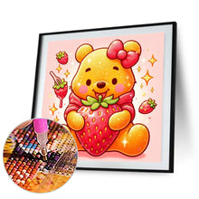 Load image into Gallery viewer, Winnie The Pooh And Strawberries 30*30CM(Canvas) Full Round Drill Diamond Painting
