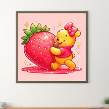 Load image into Gallery viewer, Winnie The Pooh And Strawberries 30*30CM(Canvas) Full Round Drill Diamond Painting
