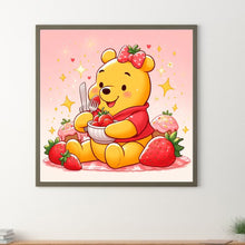 Load image into Gallery viewer, Winnie The Pooh And Strawberries 30*30CM(Canvas) Full Round Drill Diamond Painting
