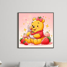 Load image into Gallery viewer, Winnie The Pooh And Strawberries 30*30CM(Canvas) Full Round Drill Diamond Painting
