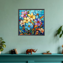 Load image into Gallery viewer, Glass Painting Colorful Daffodils 30*30CM(Canvas) Full Round Drill Diamond Painting
