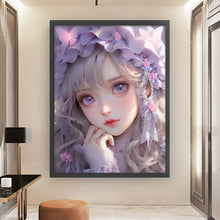 Load image into Gallery viewer, Cute Girl In Dress - 50*65CM 11CT Stamped Cross Stitch

