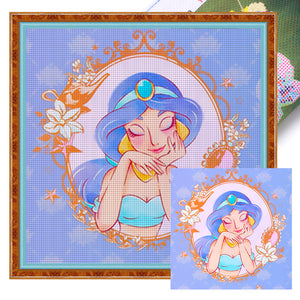 Disney Princess-Princess Jasmine - 40*40CM 11CT Stamped Cross Stitch