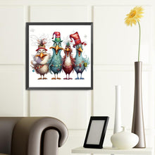 Load image into Gallery viewer, Funny Chicken 40*40CM(Canvas) Full Round Drill Diamond Painting
