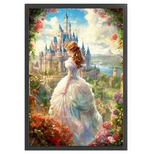 Princess In The Garden - 40*60CM 16CT Stamped Cross Stitch