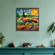 Load image into Gallery viewer, The Running Fox In Van Gogh&#39;S Eyes 30*30CM(Canvas) Full Round Drill Diamond Painting
