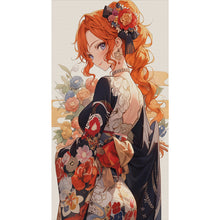 Load image into Gallery viewer, Japanese Style Girl - 40*70CM 11CT Stamped Cross Stitch
