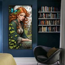 Load image into Gallery viewer, Classical Girl - 40*75CM 11CT Stamped Cross Stitch
