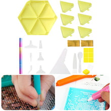 Load image into Gallery viewer, Diamond Painting Tool Accessory Tray Kit with Brush Spoon Glue Clays (Set 2)
