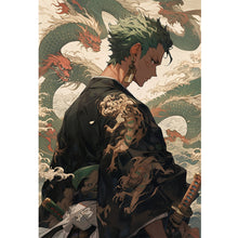 Load image into Gallery viewer, One Piece Zoro - 40*60CM 11CT Stamped Cross Stitch
