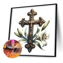 Load image into Gallery viewer, Cross Lily 30*30CM(Picture) Full Square Drill Diamond Painting
