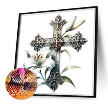 Load image into Gallery viewer, Cross Lily 30*30CM(Picture) Full Square Drill Diamond Painting
