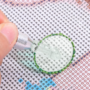 5 Pcs Diamond Paintng Art Wheel with 2Pcs Diamond Painting Glue Clay (White)