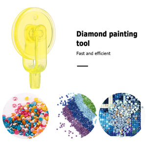 5 Pcs Diamond Paintng Art Wheel with 2Pcs Diamond Painting Glue Clay (Yellow)