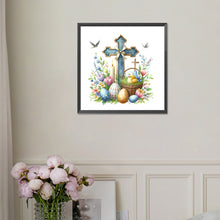 Load image into Gallery viewer, Easter Cross 30*30CM(Picture) Full Square Drill Diamond Painting
