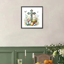 Load image into Gallery viewer, Easter Cross 30*30CM(Picture) Full Square Drill Diamond Painting
