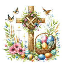 Load image into Gallery viewer, Easter Cross 30*30CM(Picture) Full Square Drill Diamond Painting
