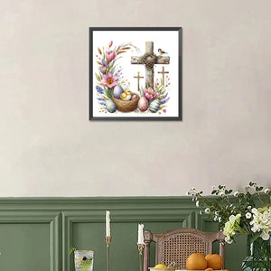 Easter Cross 30*30CM(Picture) Full Square Drill Diamond Painting
