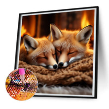 Load image into Gallery viewer, Fox 30*30CM(Canvas) Full Round Drill Diamond Painting
