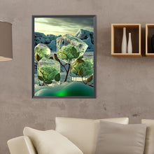 Load image into Gallery viewer, Frozen Green Rose 30*40CM(Canvas) Full Round Drill Diamond Painting
