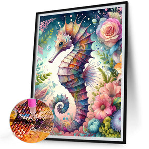 Flowers Seahorse 30*40CM(Canvas) Full Round Drill Diamond Painting