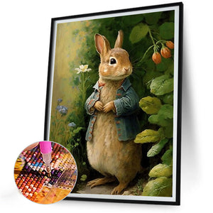 Easter Bunny 30*40CM(Canvas) Full Round Drill Diamond Painting