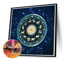 Load image into Gallery viewer, Twelve Zodiac Signs Horoscope 50*50CM(Canvas) Full Round Drill Diamond Painting

