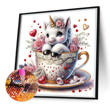 Load image into Gallery viewer, Love Unicorn 30*30CM(Canvas) Partial Special Shaped Drill Diamond Painting
