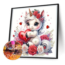 Load image into Gallery viewer, Love Unicorn 30*30CM(Canvas) Partial Special Shaped Drill Diamond Painting
