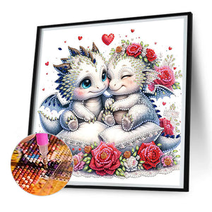 Love Unicorn 30*30CM(Canvas) Partial Special Shaped Drill Diamond Painting