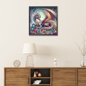 Jewel Pteranodon 30*30CM(Canvas) Partial Special Shaped Drill Diamond Painting