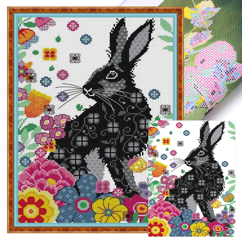 Printed Bunny - 29*41CM 14CT Stamped Cross Stitch(Joy Sunday)