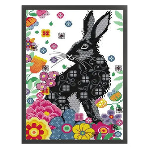 Printed Bunny - 29*41CM 14CT Stamped Cross Stitch(Joy Sunday)