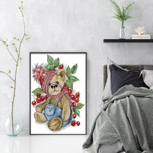 Load image into Gallery viewer, Winter Berry Bear - 22*32CM 14CT Stamped Cross Stitch(Joy Sunday)
