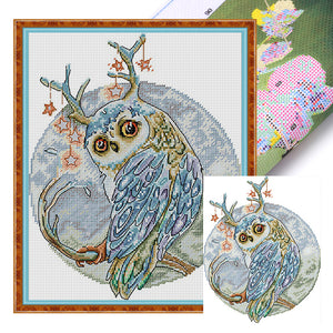 Owl Sixteen - 27*32CM 14CT Stamped Cross Stitch(Joy Sunday)