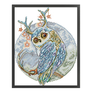 Owl Sixteen - 27*32CM 14CT Stamped Cross Stitch(Joy Sunday)