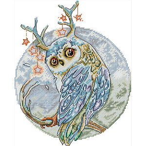 Owl Sixteen - 27*32CM 14CT Stamped Cross Stitch(Joy Sunday)
