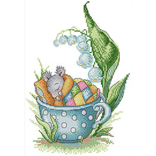 Load image into Gallery viewer, Little Mouse In Sleep - 21*30CM 14CT Stamped Cross Stitch(Joy Sunday)
