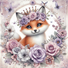 Load image into Gallery viewer, Rose Fox 30*30CM(Canvas) Full Round Drill Diamond Painting
