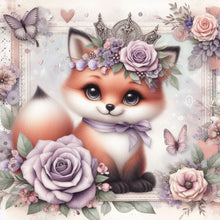 Load image into Gallery viewer, Rose Fox 30*30CM(Canvas) Full Round Drill Diamond Painting
